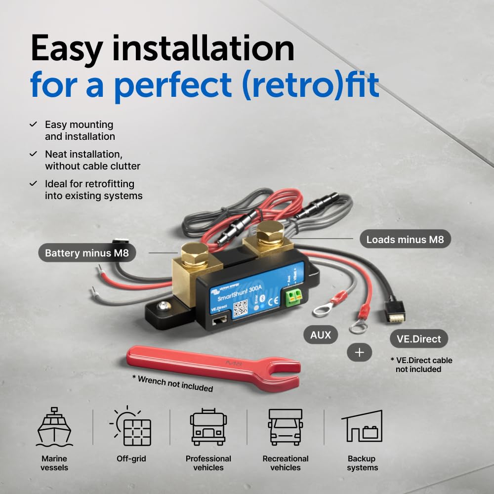 Victron Smart Shunt supports DVCC integration for system-wide control