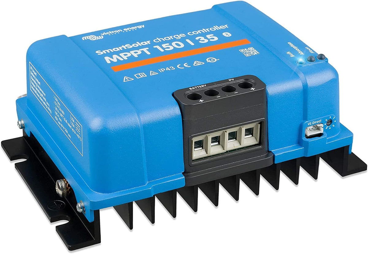 Victron Energy SmartSolar MPPT app interface for real-time monitoring on mobile.