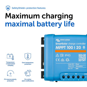 Victron Energy SmartSolar MPPT battery presets aiding longevity