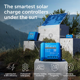Victron Energy SmartSolar MPPT controller Bluetooth setup for quick monitoring