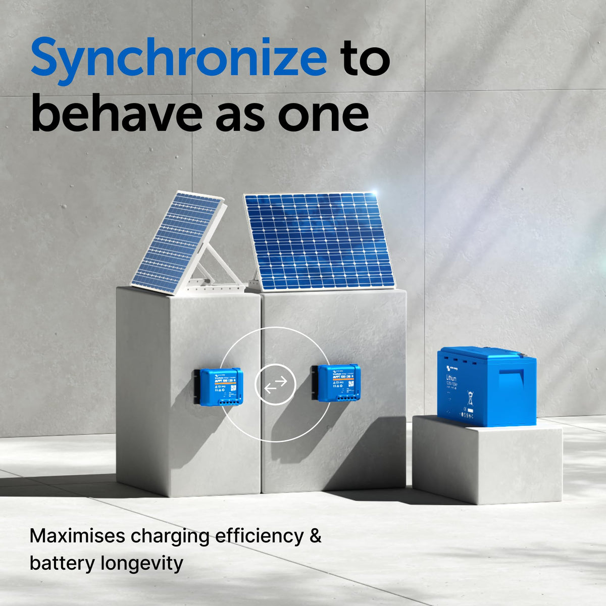 Victron Energy SmartSolar MPPT synchronization across multiple controllers
