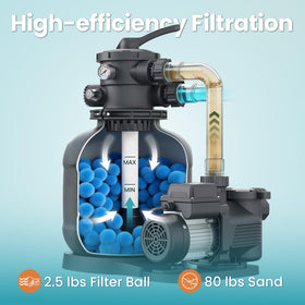 Vidapool media options with sand-friendly compatibility details