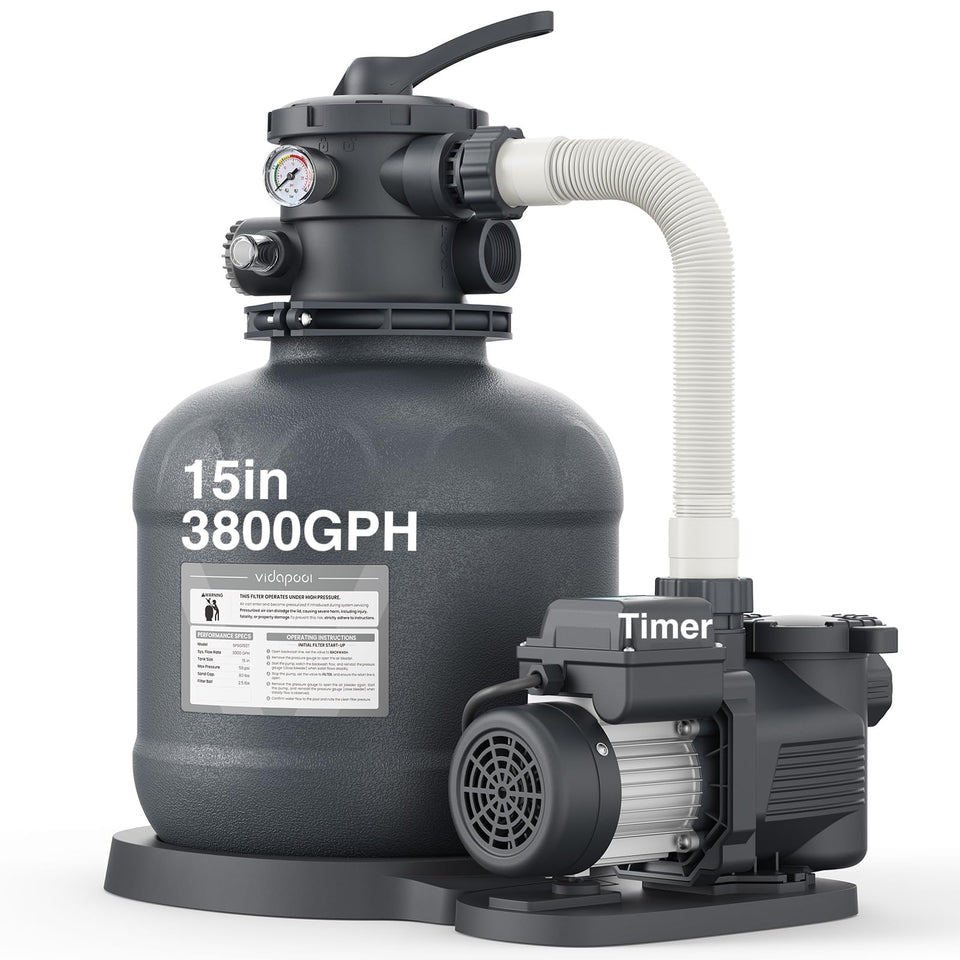 Vidapool sand filter pump body for above-ground pools, durable and efficient filtration