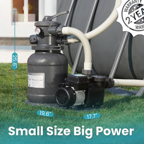 Vidapool water filtration cycle promotes smooth operation and easier maintenance.