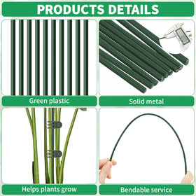 Vidroxin tall plant stake for indoor-outdoor use provides sturdy vertical support