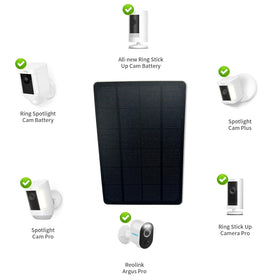 Viecam IP65 weatherproof solar panel designed for outdoor use