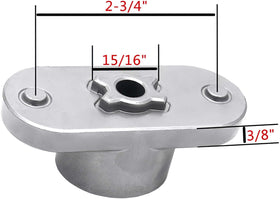 Viefow hex bolt 710-1044 and blade bell washer 736-0524B included