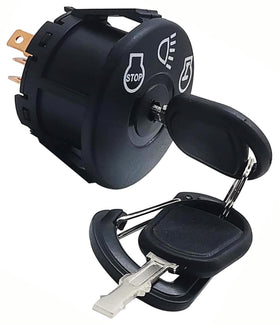 Viefow spare keys in hand for safe mower operation