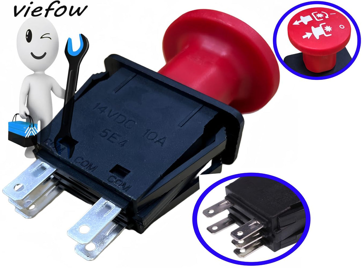 Viefow 5-terminal switch highlights corrosion-resistant contacts for long-term reliability.