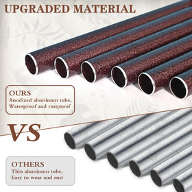 vifoew six aluminum tubes, durable and weather resistant