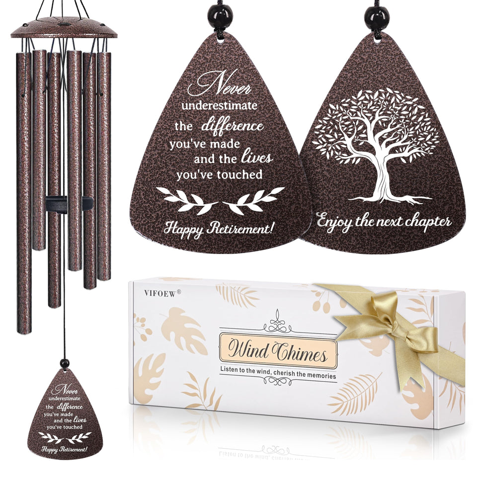 VIFOEW retirement wind chimes 32-inch gift box ready for gifting