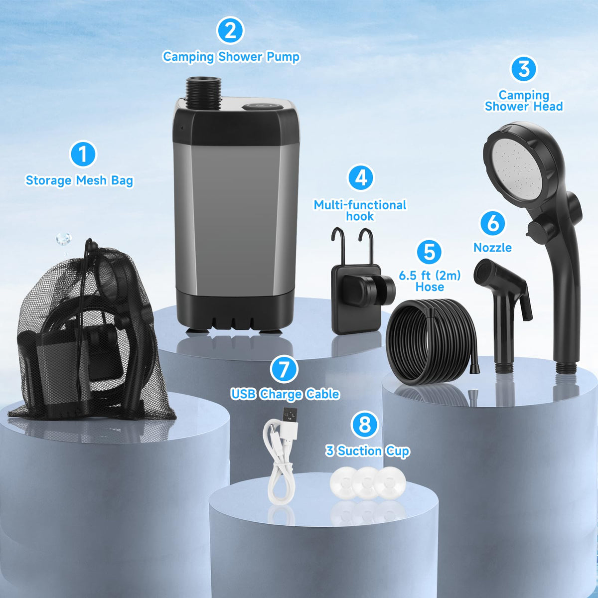 Vignuto adjustable flow knob lets you control water output