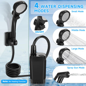 Vignuto portable shower with LED temperature display for quick warmth awareness