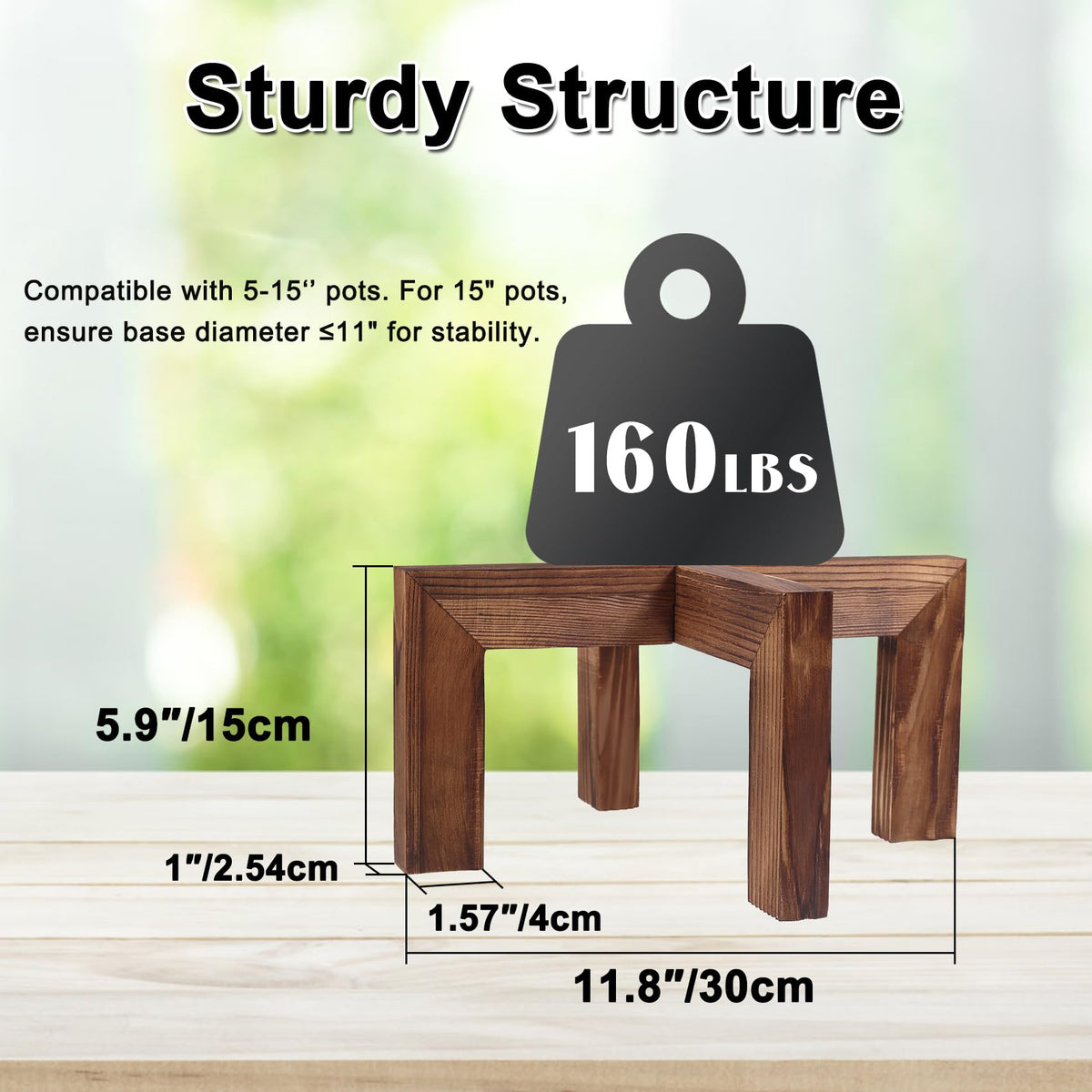 Vigordream plant stand suitable for indoor and outdoor use
