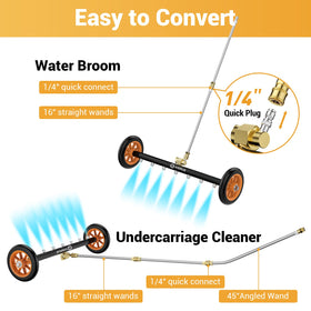 VIGRUE seven-nozzle setup delivers fast, even spray for heavy-duty washing.