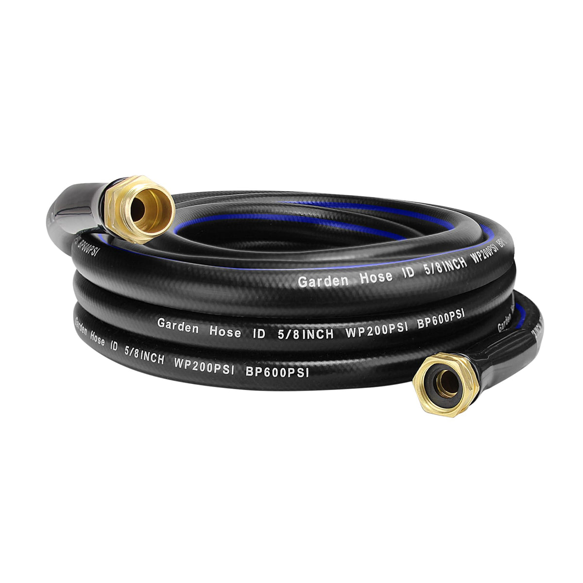 VIHEG 25 ft garden hose expanded view; flexible rubber for easy watering