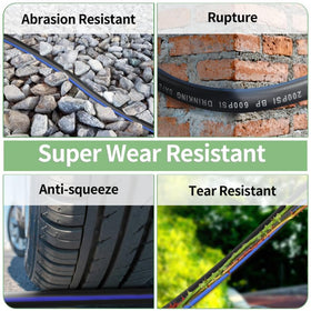 VIHEG hose coiled for compact storage and organization