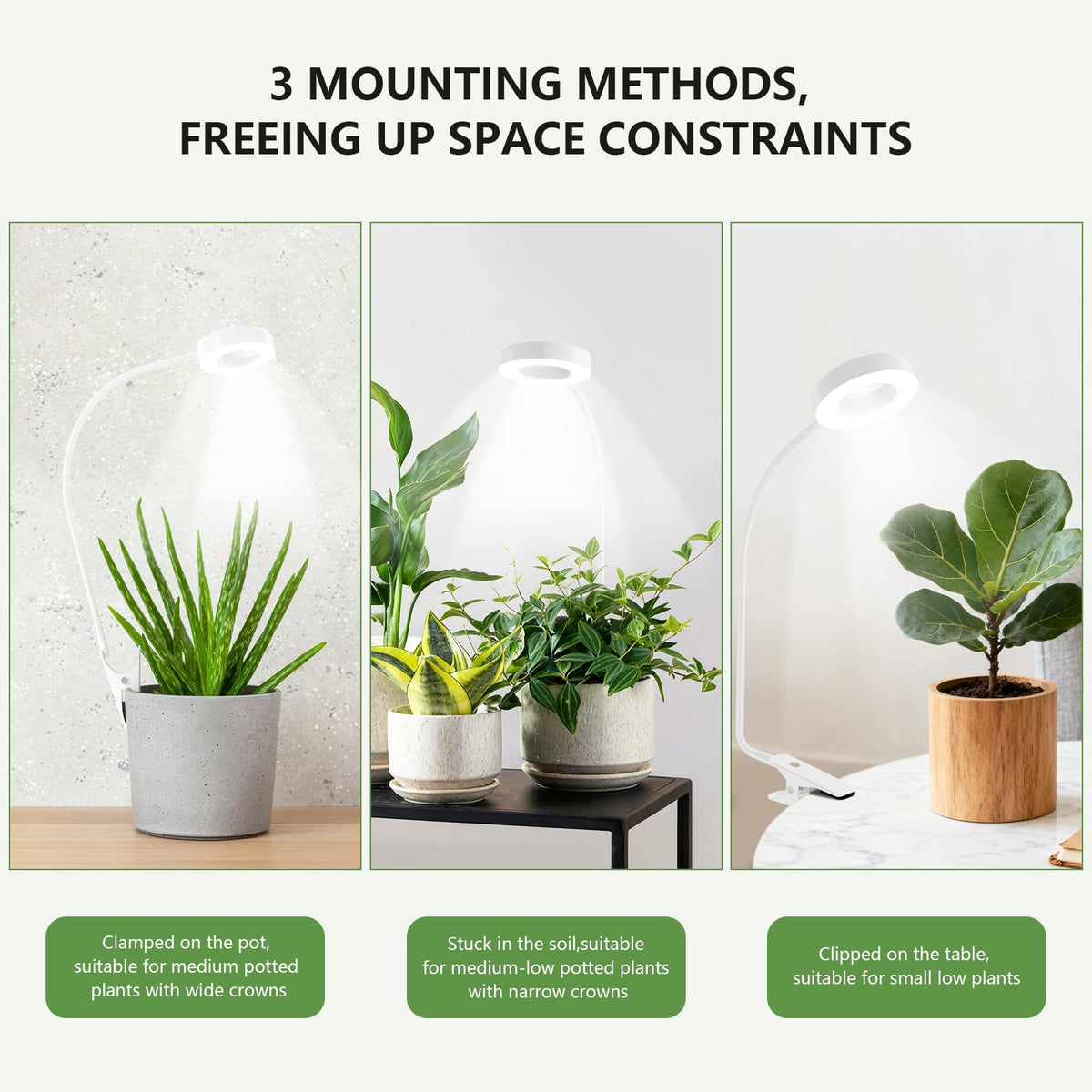 VIIVUU full spectrum LED grow light supports multiple growth stages