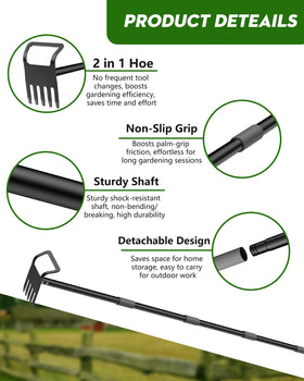 Vikarler garden hoe durable steel construction for frequent outdoor use.
