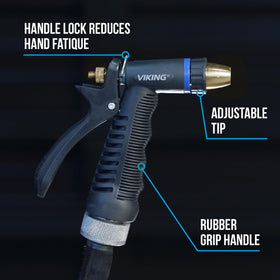 VIKING hose nozzle in car wash kit for exterior cleaning