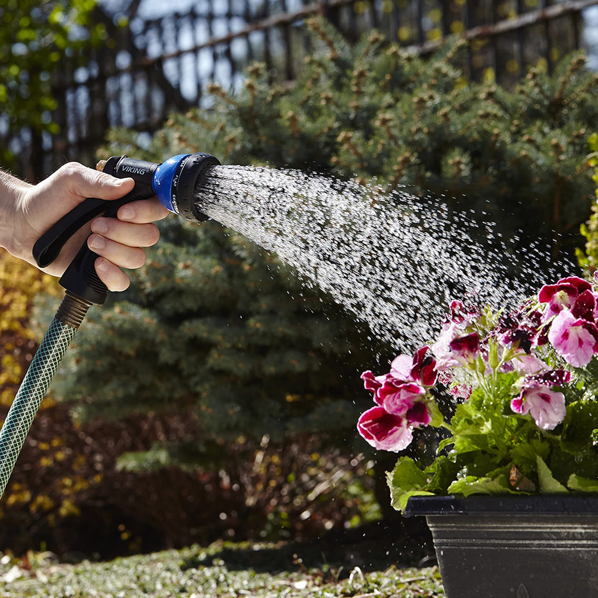 VIKING hose nozzle used for car wash on exterior surfaces