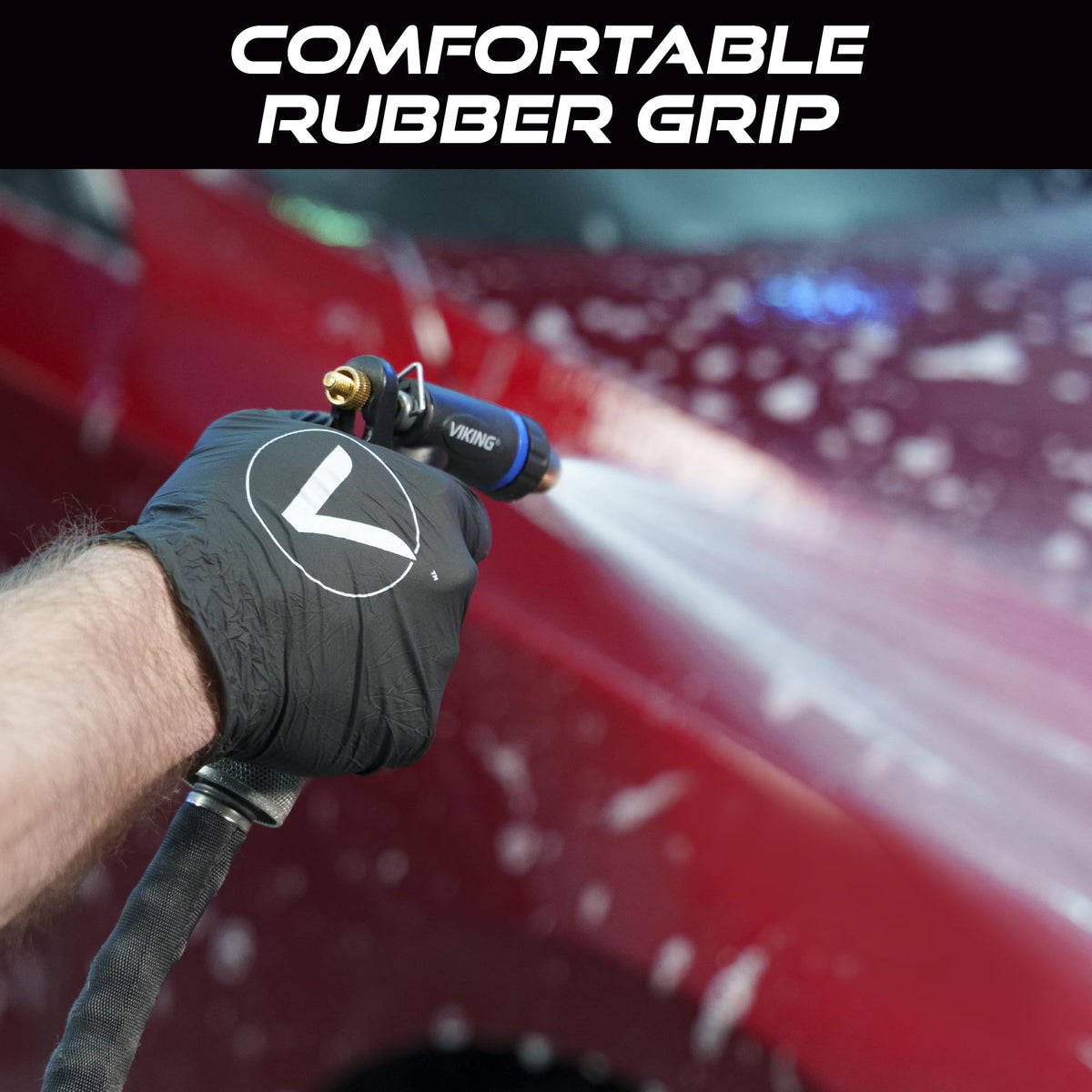 VIKING hose nozzle rubberized handle for comfortable grip