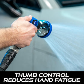 VIKING nozzle with rubberized handle for comfortable long use.