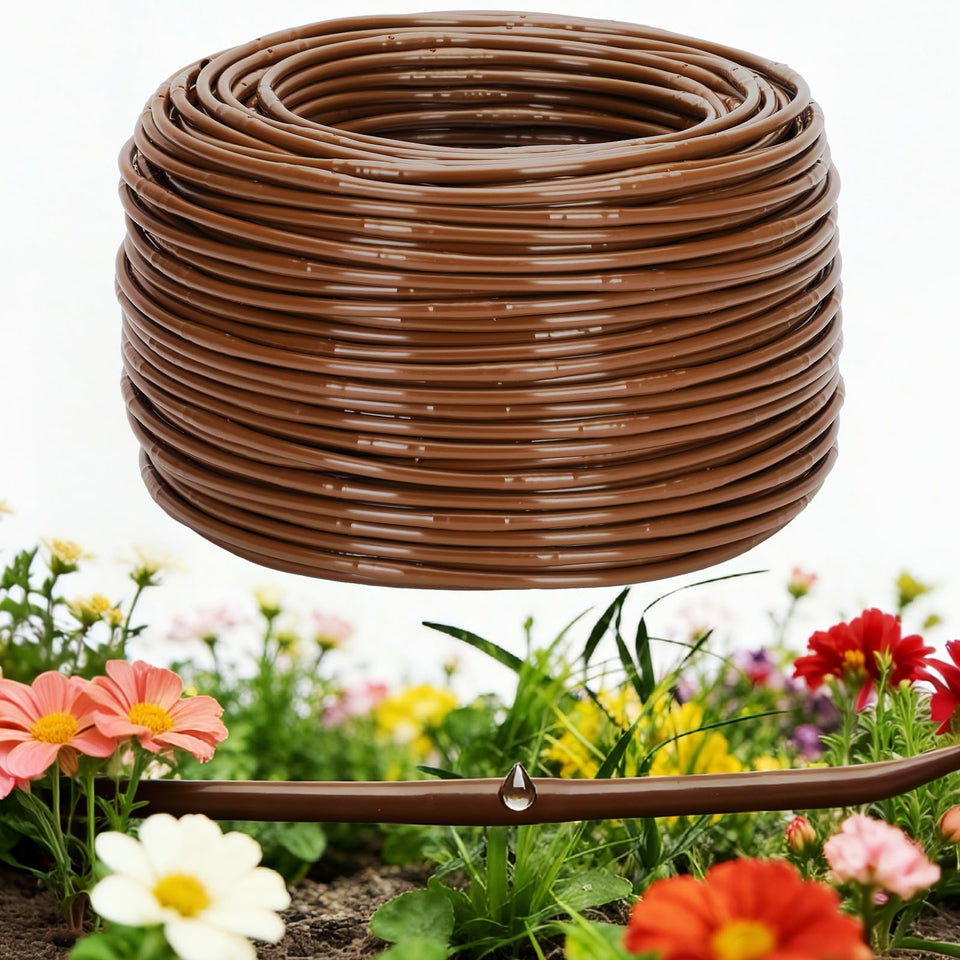 Vikua drip tubing with 6-inch emitters delivers even watering to plant roots