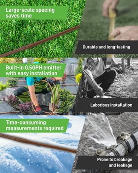 Vikua 1/4 inch drip line made of durable PE for long-lasting outdoor use