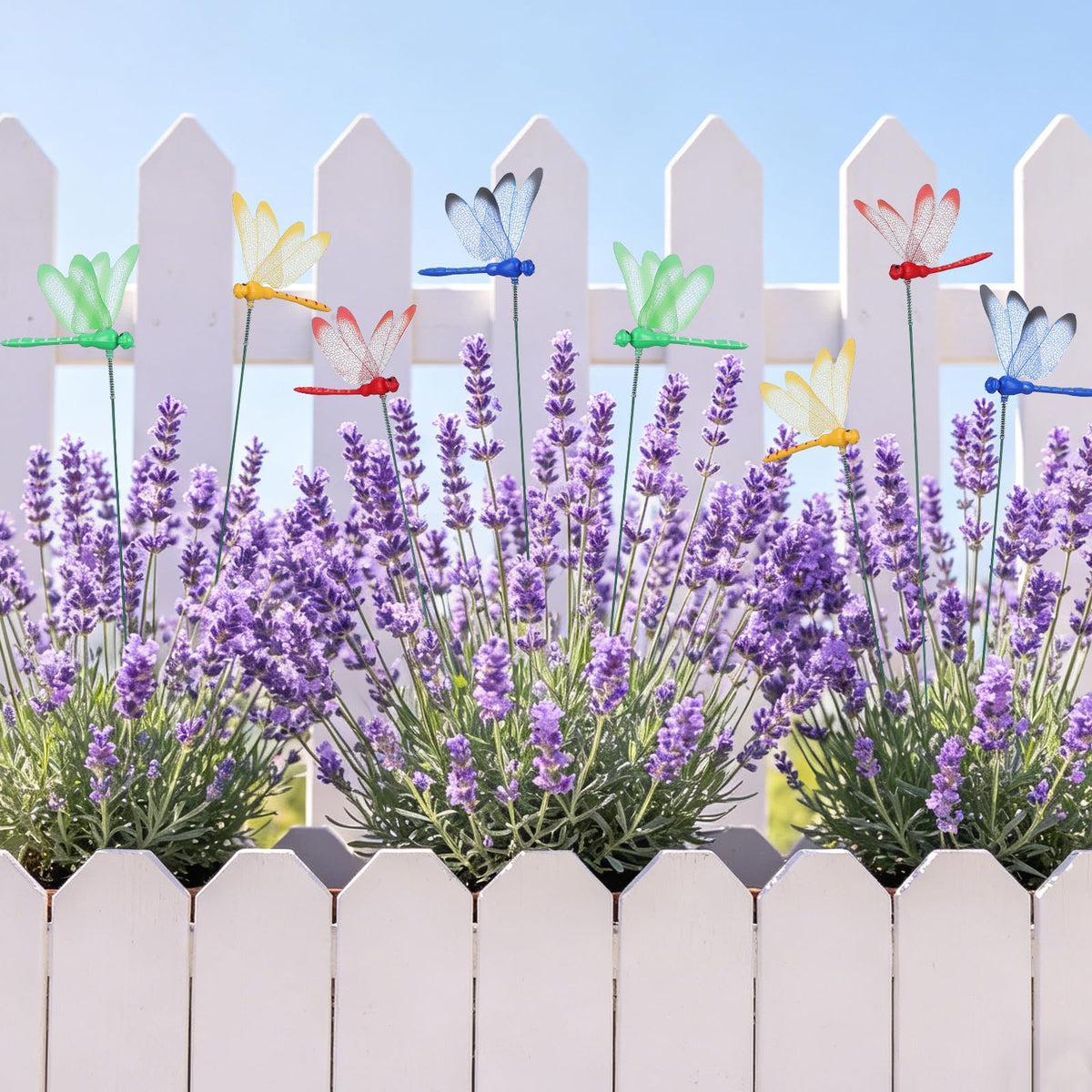 VILLCASE dragonfly stakes with adjustable wings for varied displays