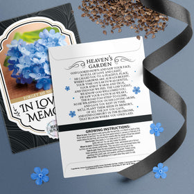 Closeup of Vimtoba Forget Me Not seeds ready to plant