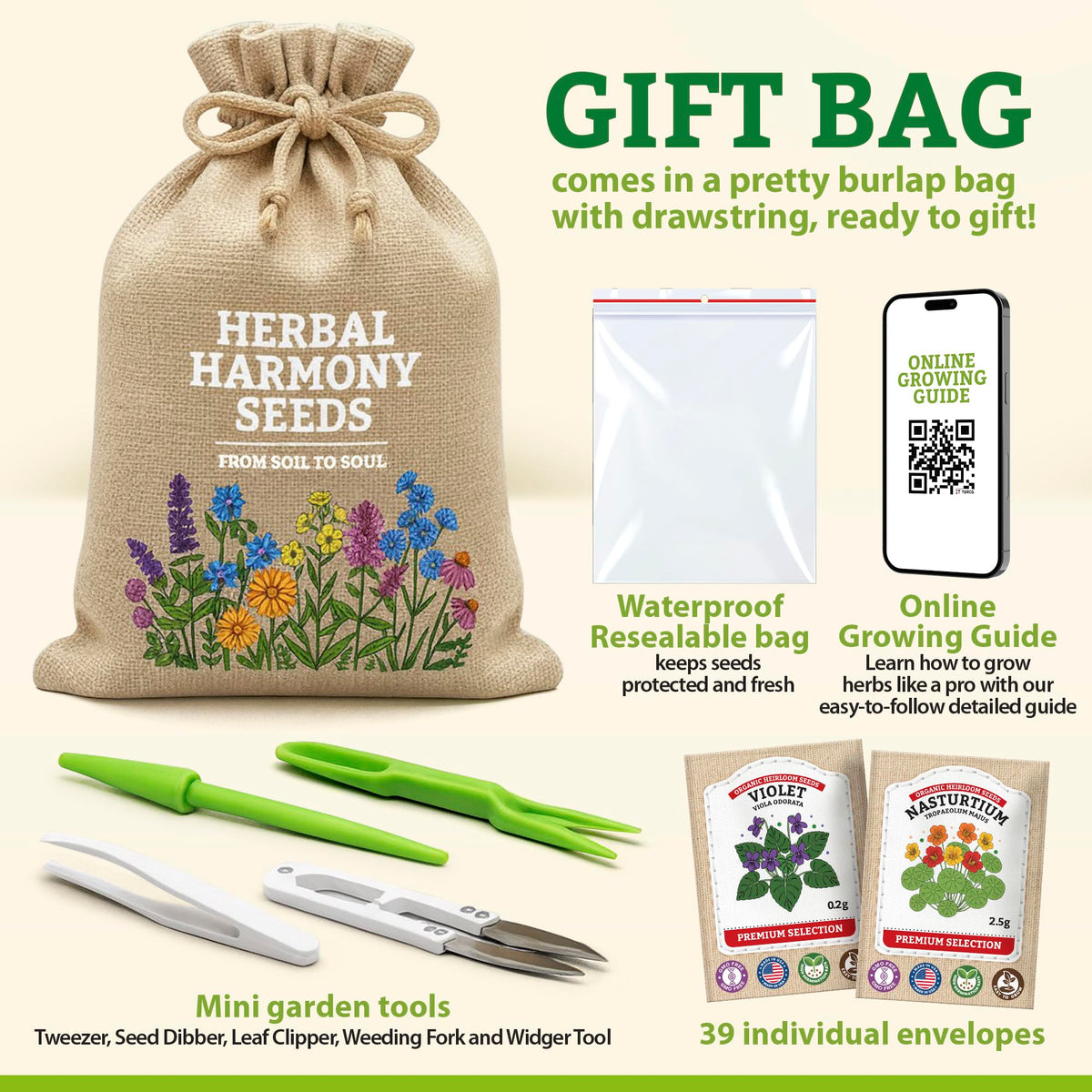 Vimtoba resealable Mylar storage pack keeping seeds fresh for long-term use.