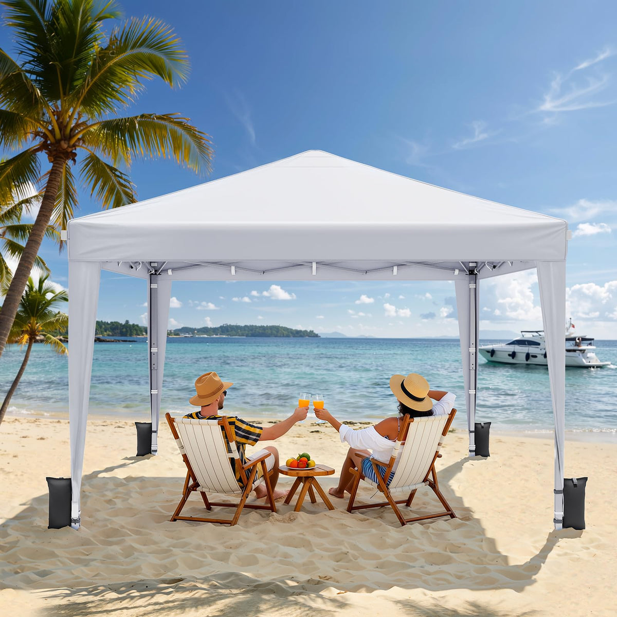 Vinabilia UV resistant fabric reduces sun damage and light rain exposure