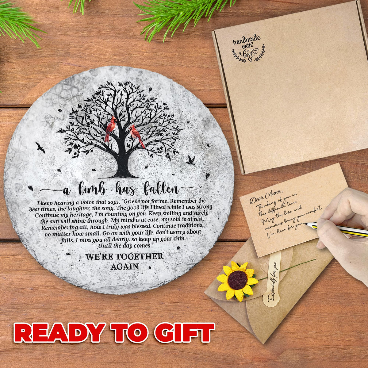 VINARTSVN premium natural slate material showing durable, clear print on memorial stone