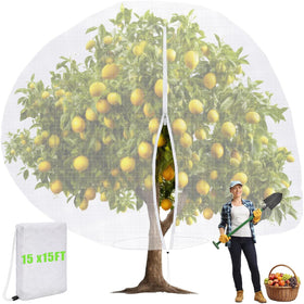 Vincreem fruit tree netting covers a tree, protecting fruit from pests while staying breathable.