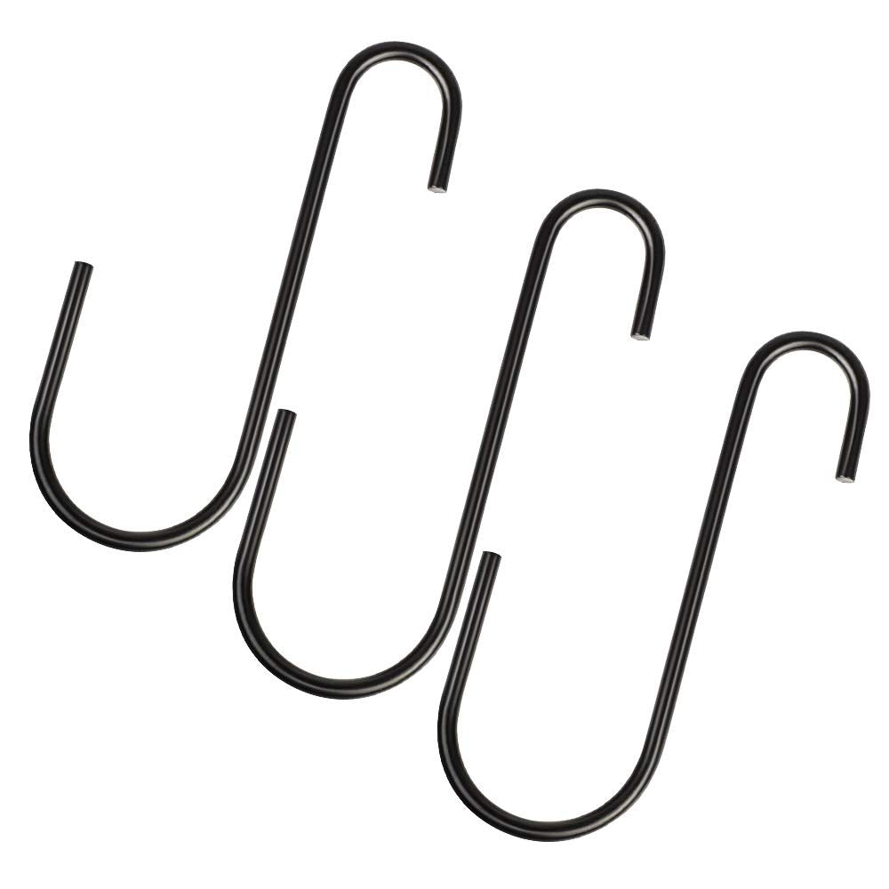 Vindar 3-pack S hooks with anti-rust coating for outdoor and indoor use.