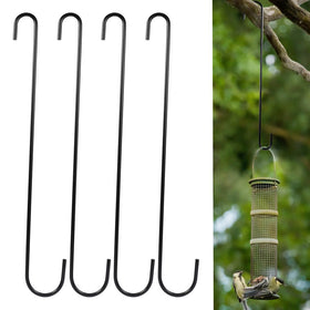 Vindar bird feeder hook 16.5 inch secures feeders on branches.