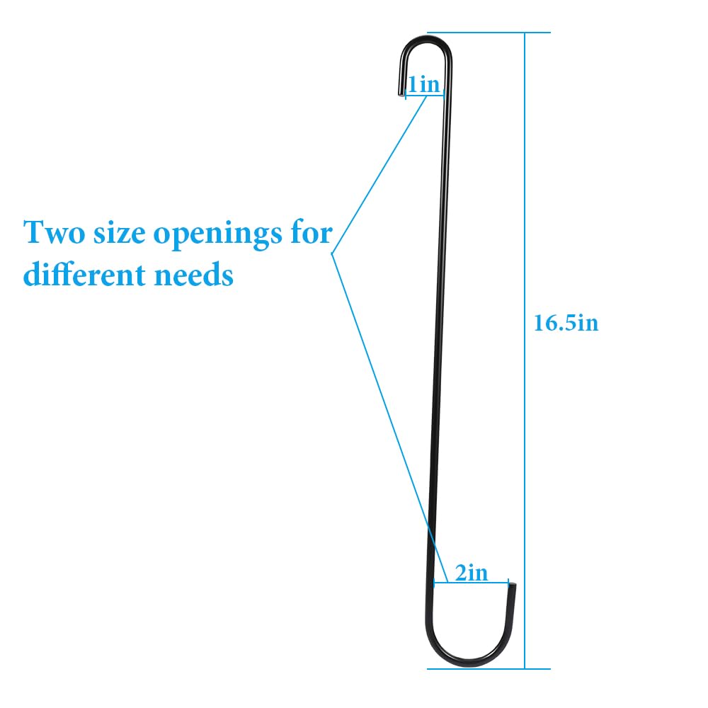 Vindar extra-large S-hook handles heavy loads up to 100 lb.