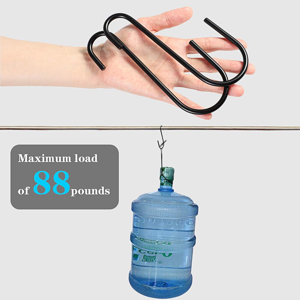 Vindar 6-inch S hook with 2-inch opening for large decor items.