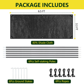 VINEGROW steel poles deliver durable stability in windy garden conditions.