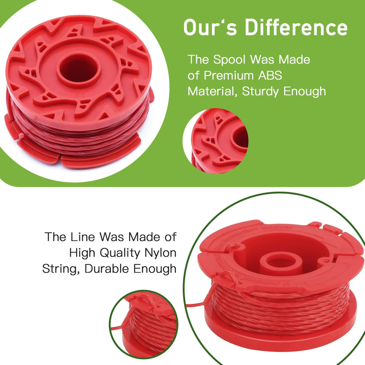 VineHii autofeed ABS spool enabling smooth line feeding
