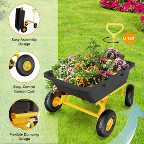 VINGLI all-terrain 10-inch pneumatic tires cushion shocks.