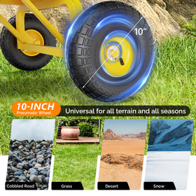 VINGLI powder-coated steel frame resists scratches and UV damage.
