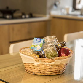 Vintiquewise home decor storage basket fits towels and magazines