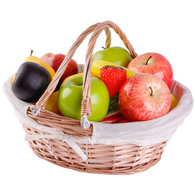 Vintiquewise wicker basket with two handles for easy transport and gifting