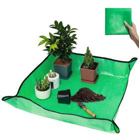 VinYankee repotting mat with dual waterproof sides for mess-free transplanting