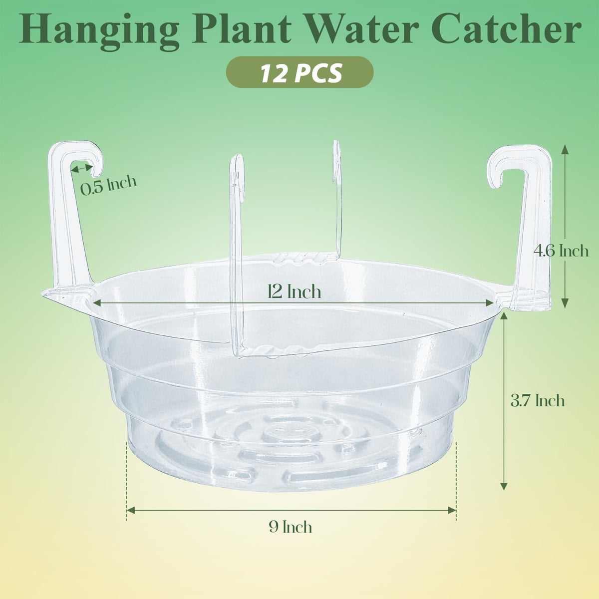 VIOBEPASS clear drip pan for pots demonstrates water collection and visibility