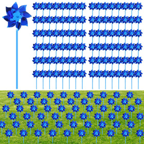 VioraWhite blue pinwheels bundled for vibrant garden display and events