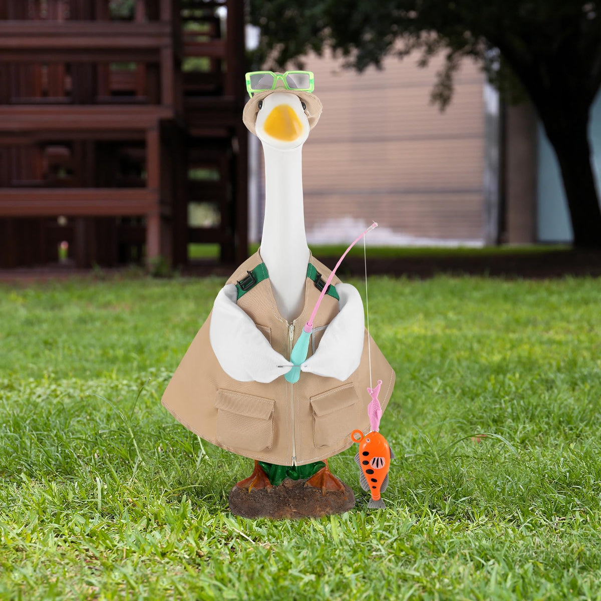 VioraWhite outdoor goose decor idea for holidays, parties, and daily charm