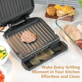 Viotiin foreman-compatibility-tray keeps your grill tidy and efficient.
